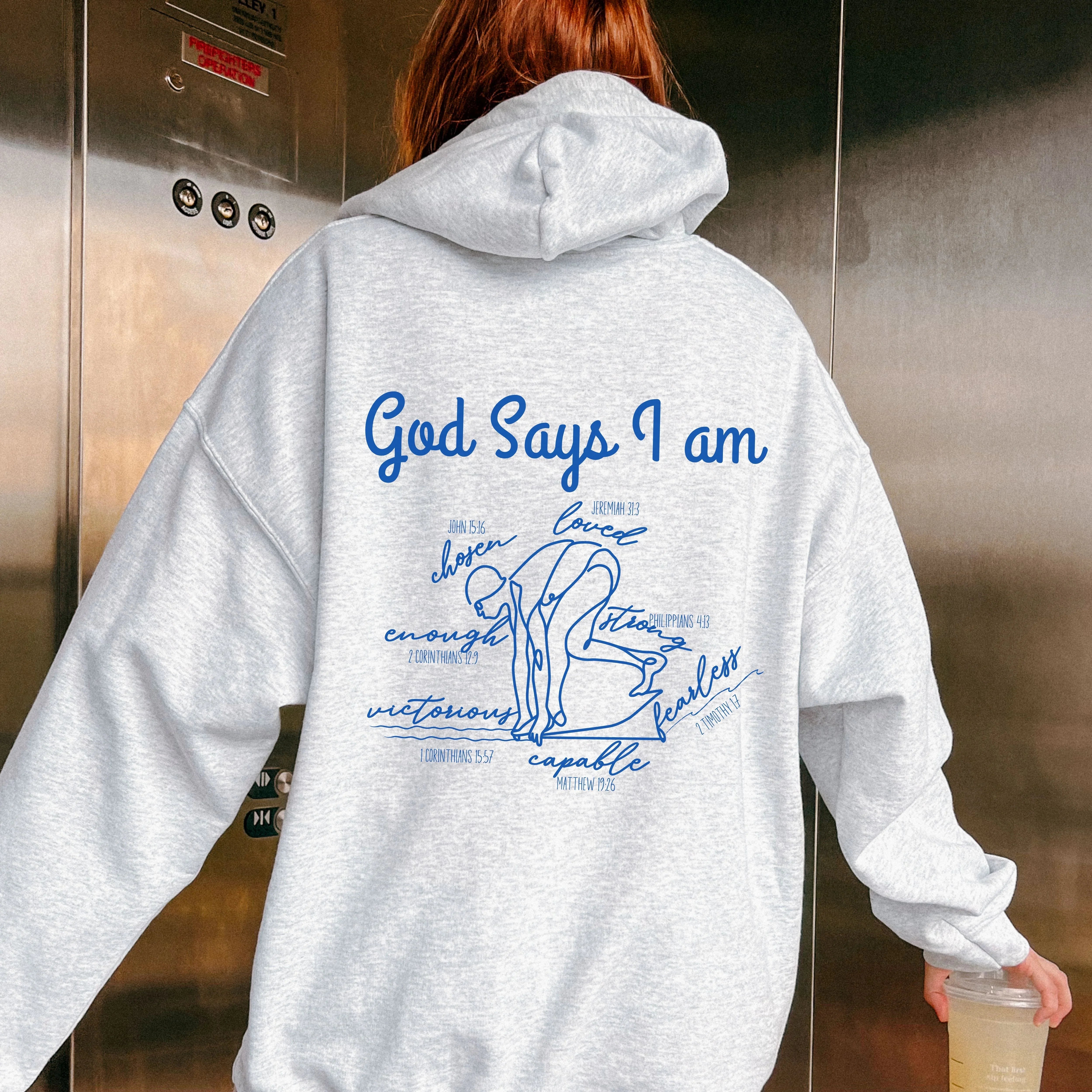 God Says I Am Swimmer Hoodie