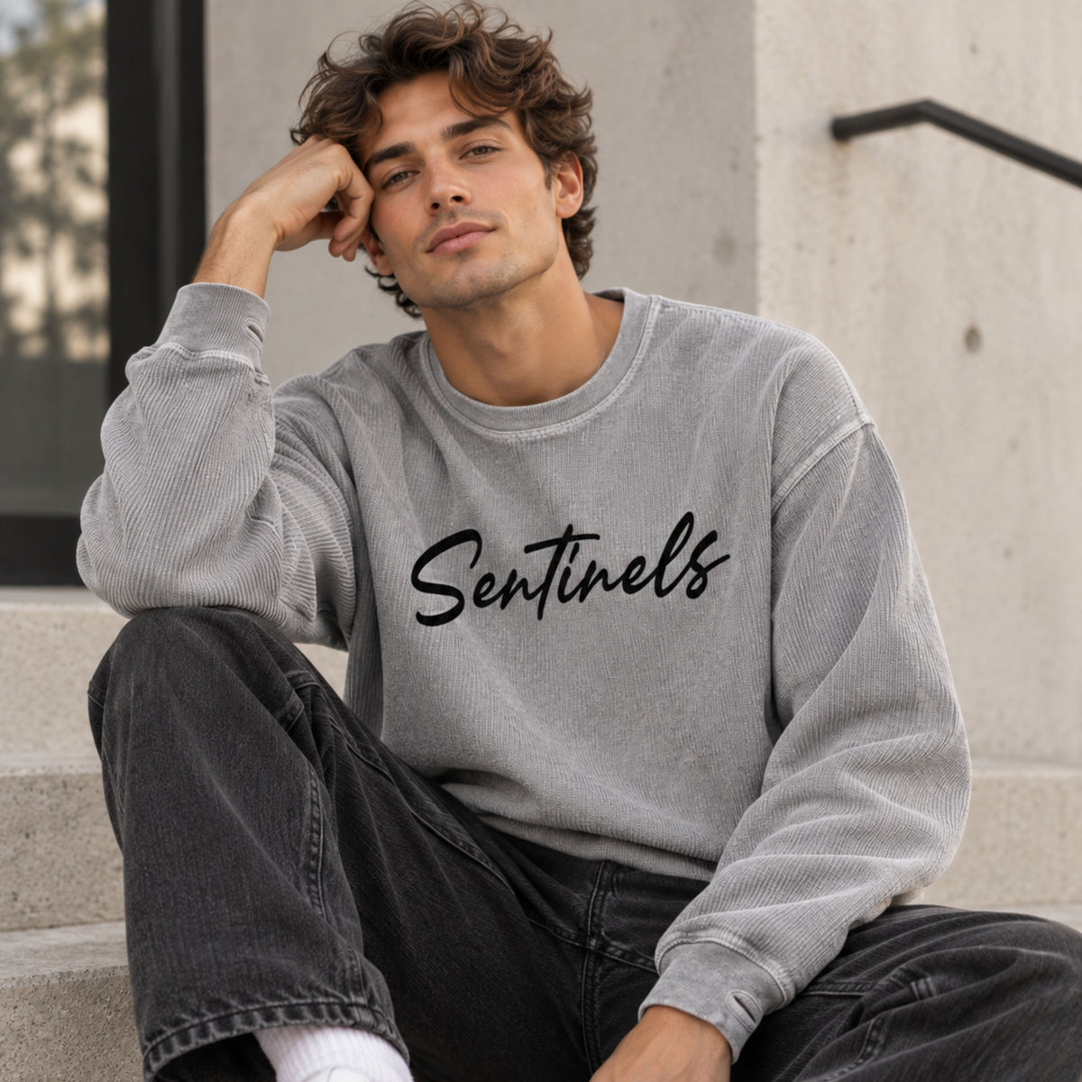 Custom Team Name Cord Sweatshirt