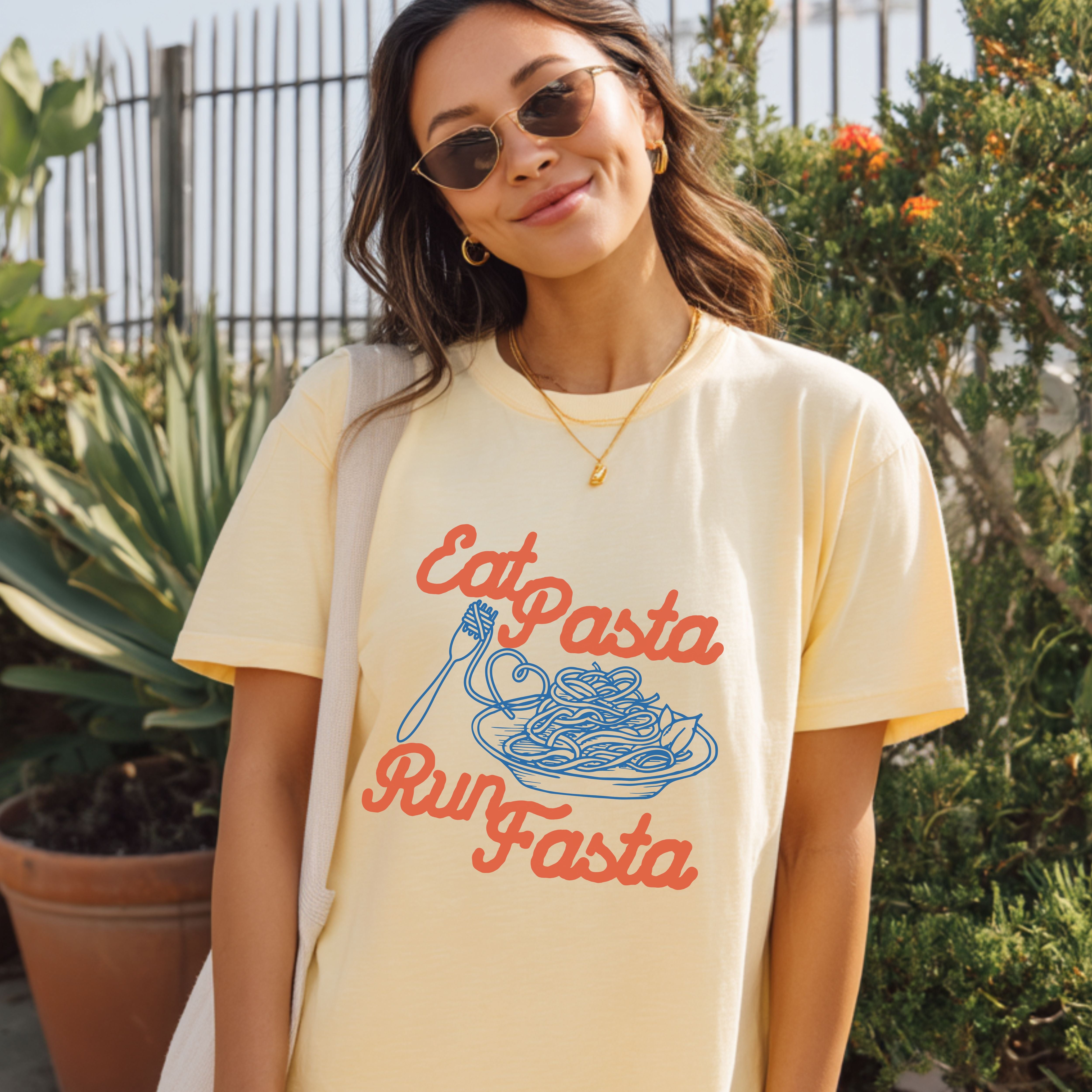 Eat Pasta Run Fasta Tee