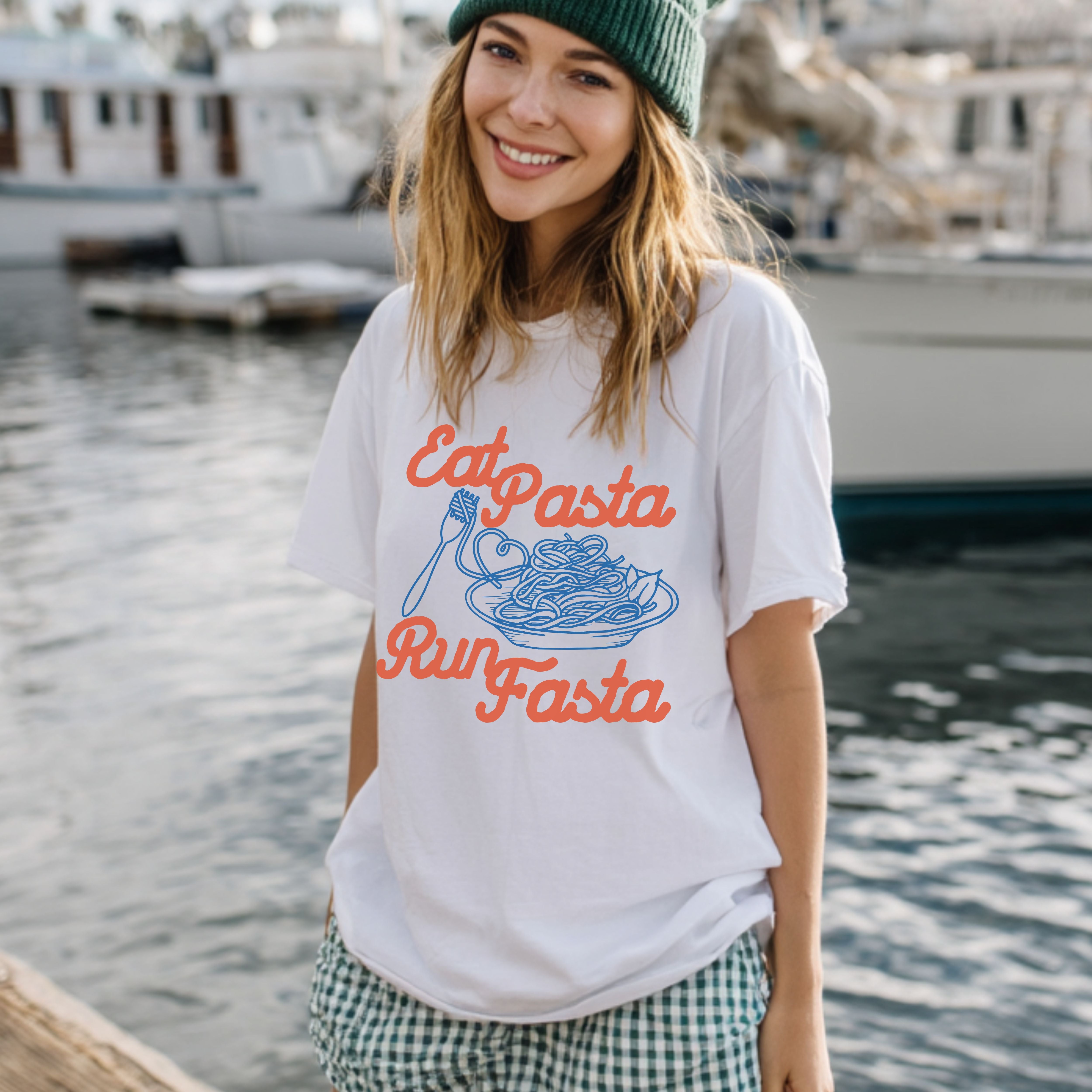 Eat Pasta Run Fasta Tee