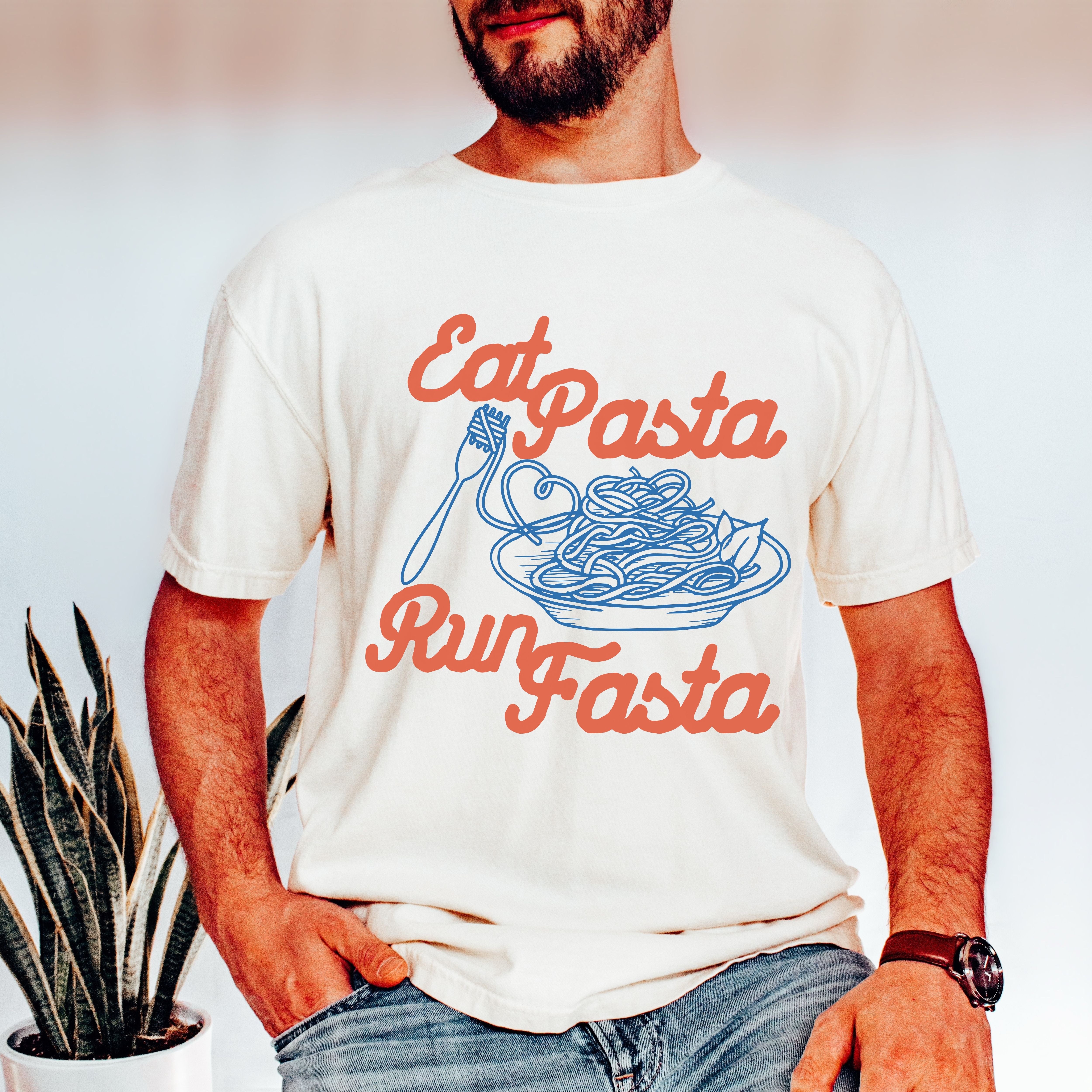 Eat Pasta Run Fasta Tee