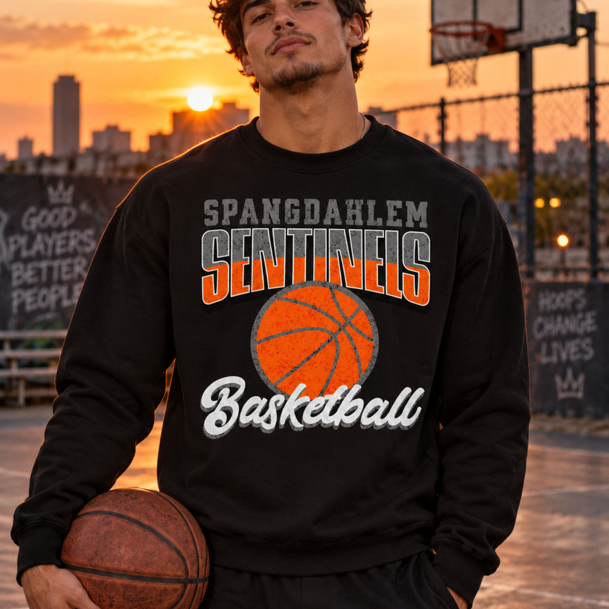 Spangdahlem Sentinels Basketball Crewneck