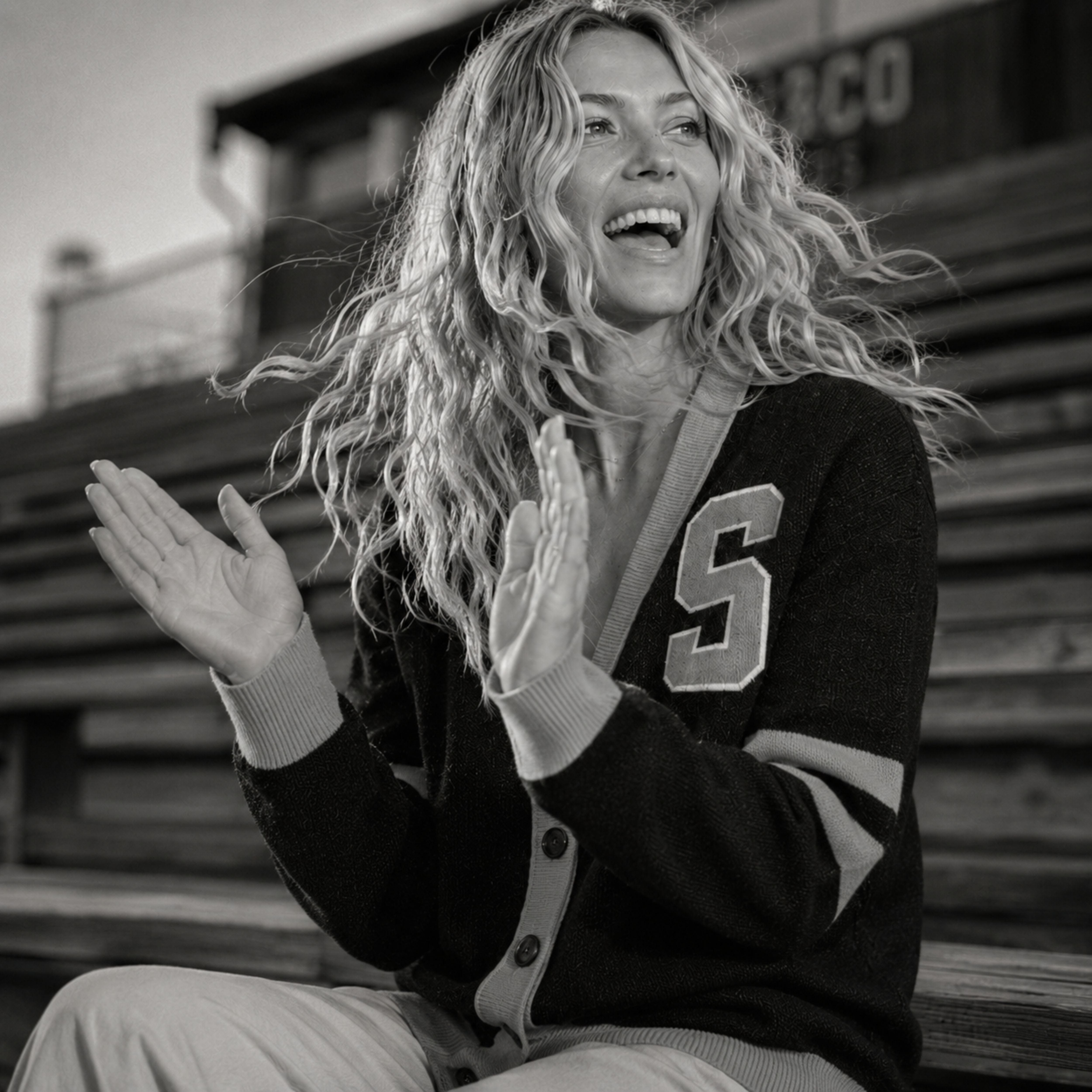 Custom Mascot Varsity Knit Cardigan