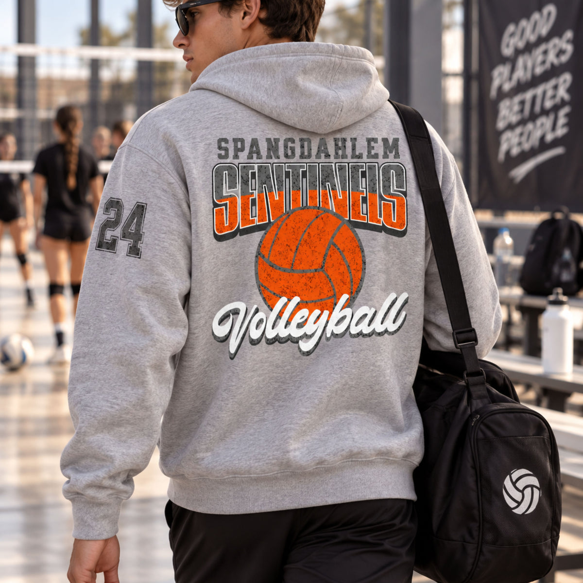 Spangdahlem Sentinels Volleyball Hoodie