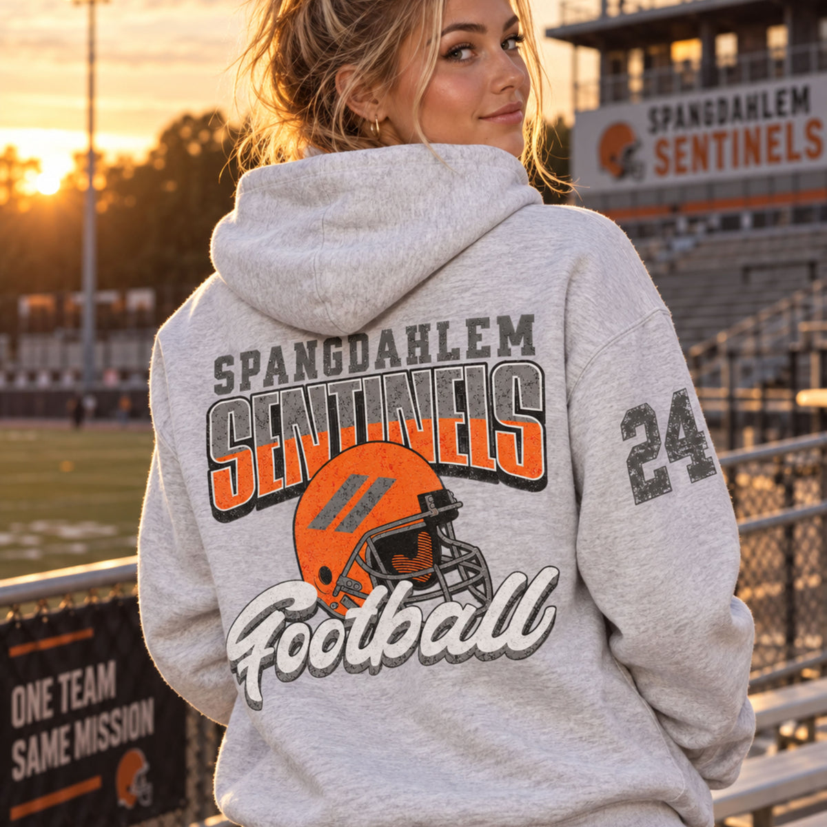 Spangdahlem Sentinels Football Hoodie