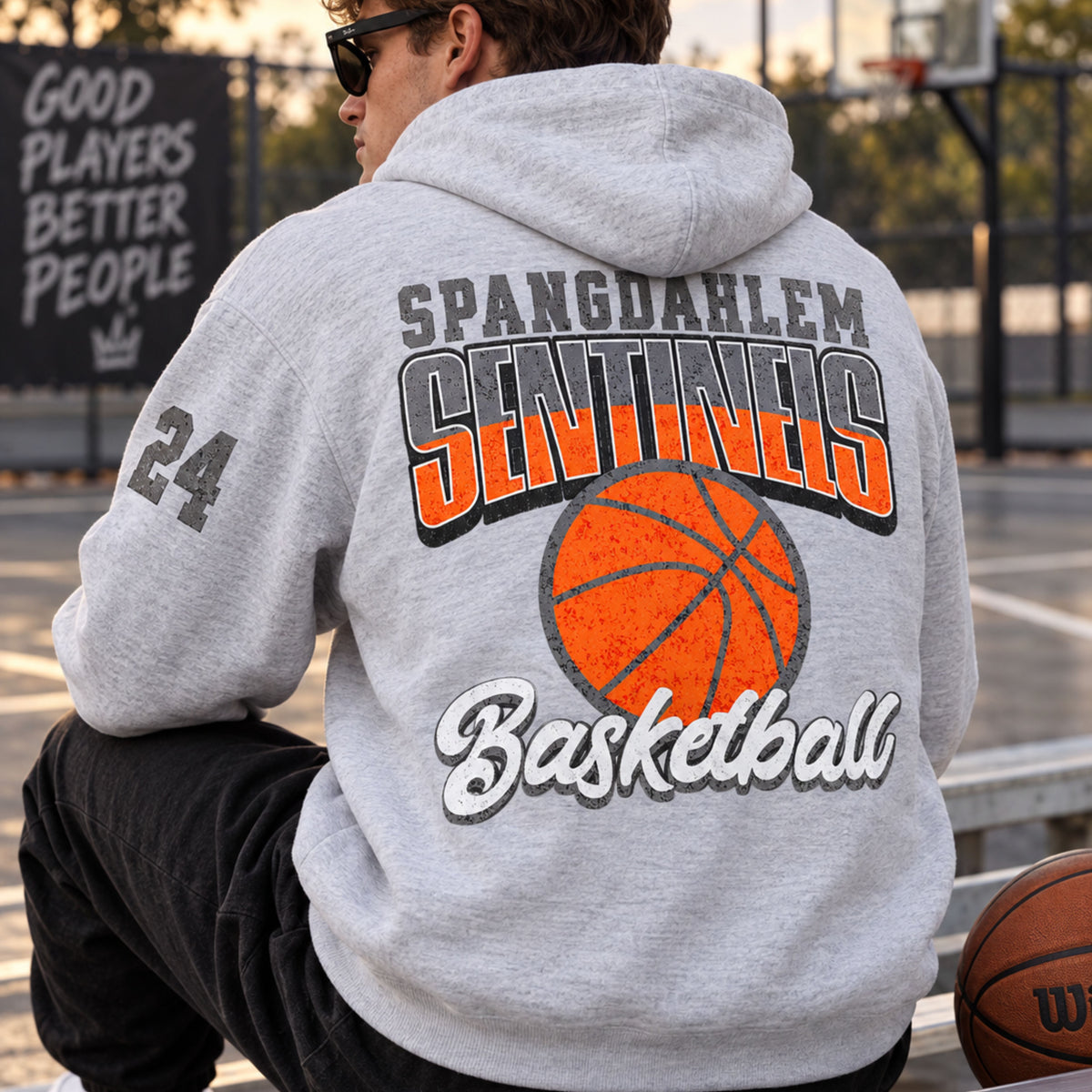 Spangdahlem Sentinels Basketball Hoodie