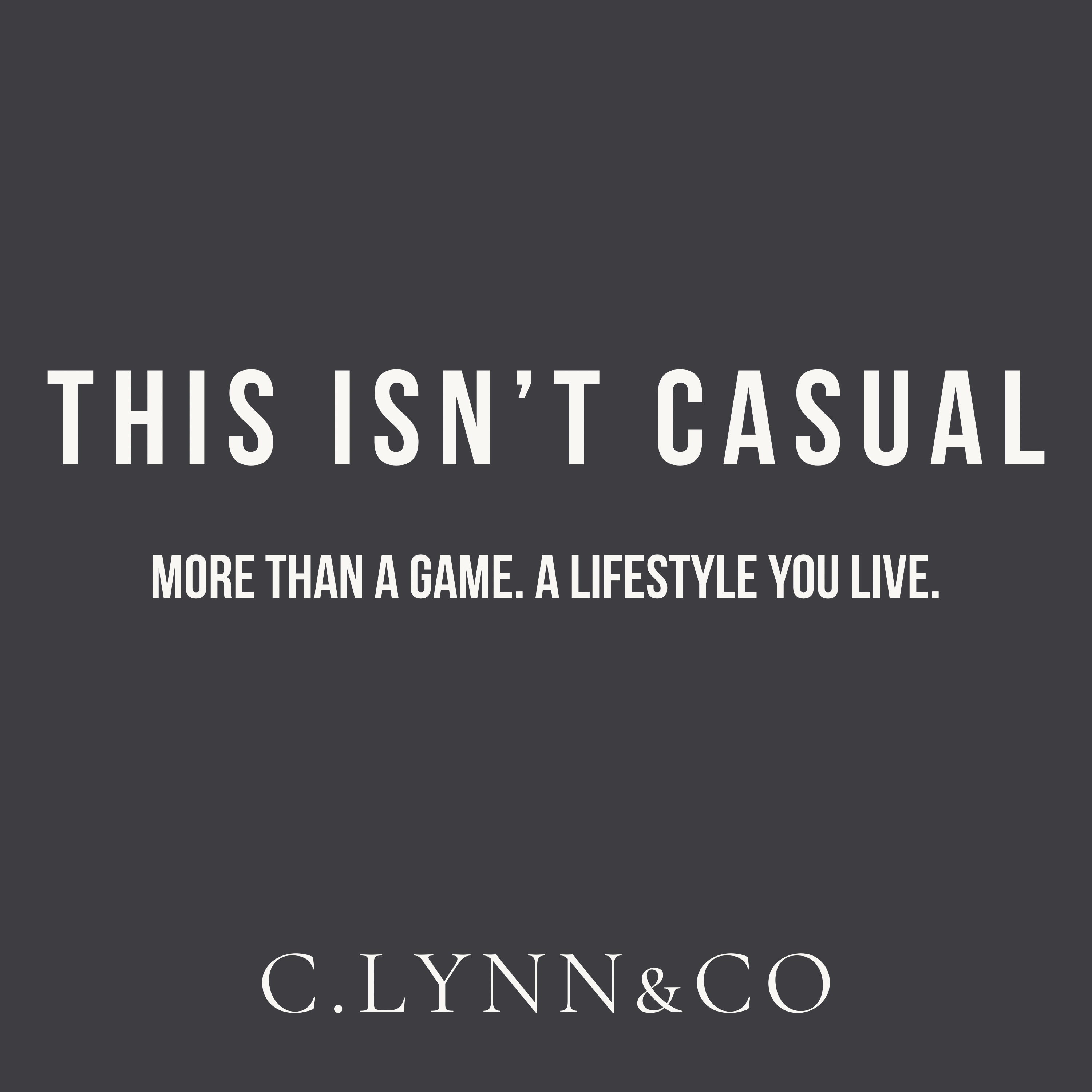 If you’re in this world, you already know—this isn’t casual.