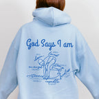 God Says I Am Swimmer Hoodie
