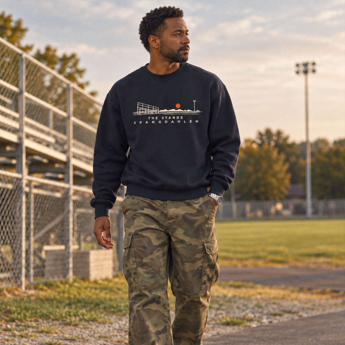 The Stands Custom Line Art Crewneck