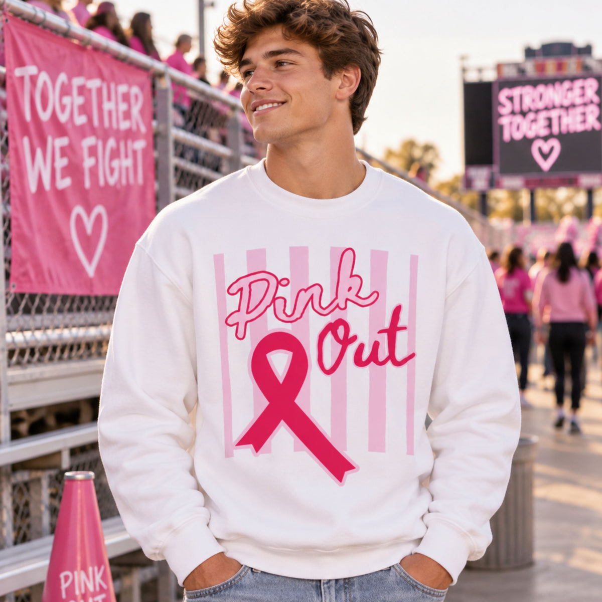 Pink Out Crewneck