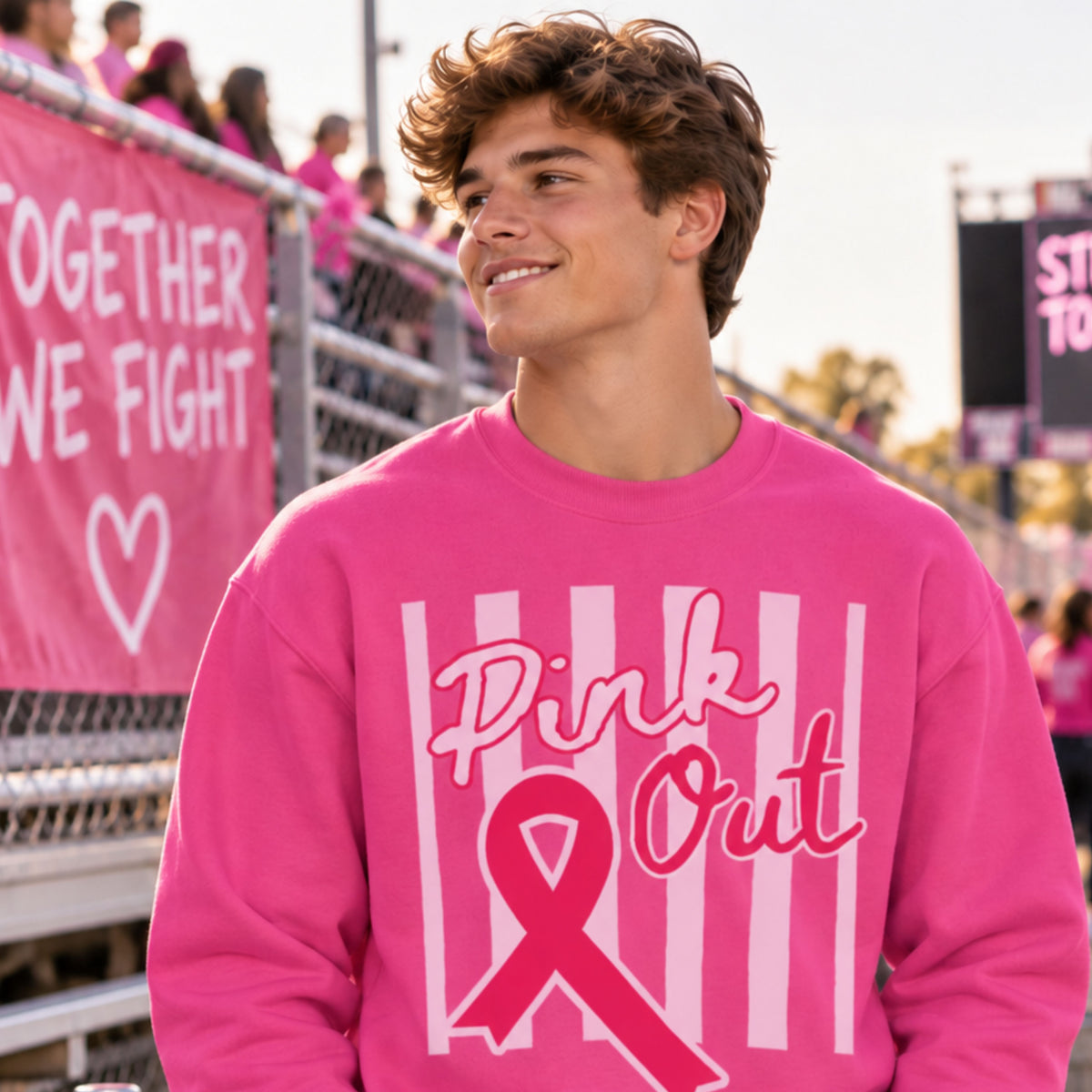 Pink Out Crewneck