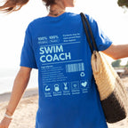 Swim Coach Ingredient Label Tee