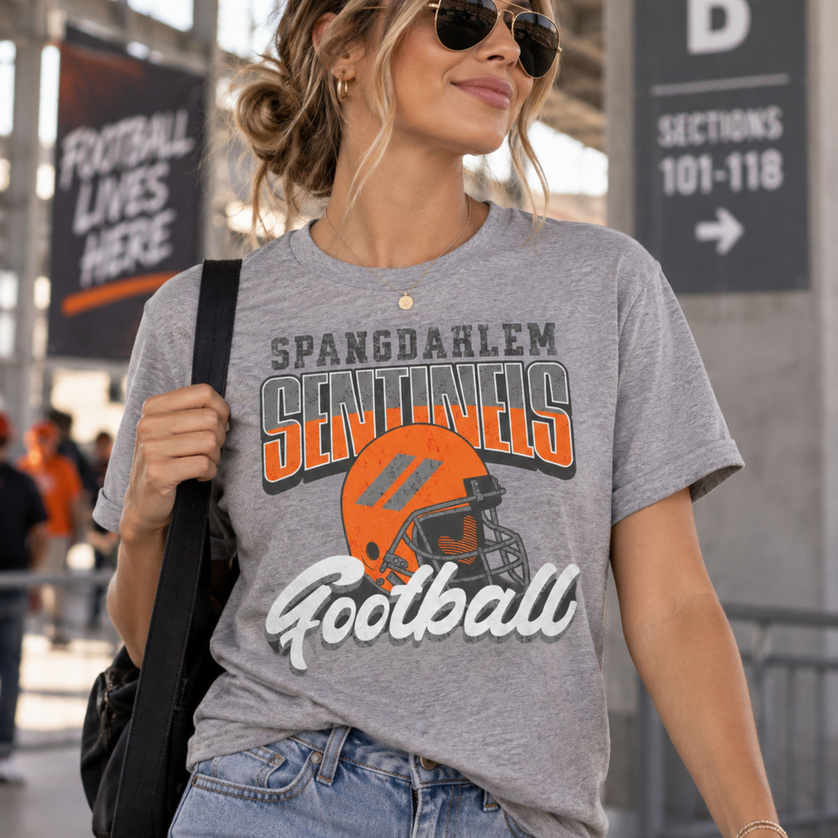 Spangdahlem Sentinels Football Tee