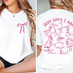 God Says I Am Gymnast T-Shirt
