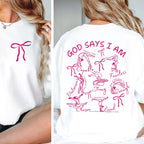 God Says I Am Gymnast Sweatshirt