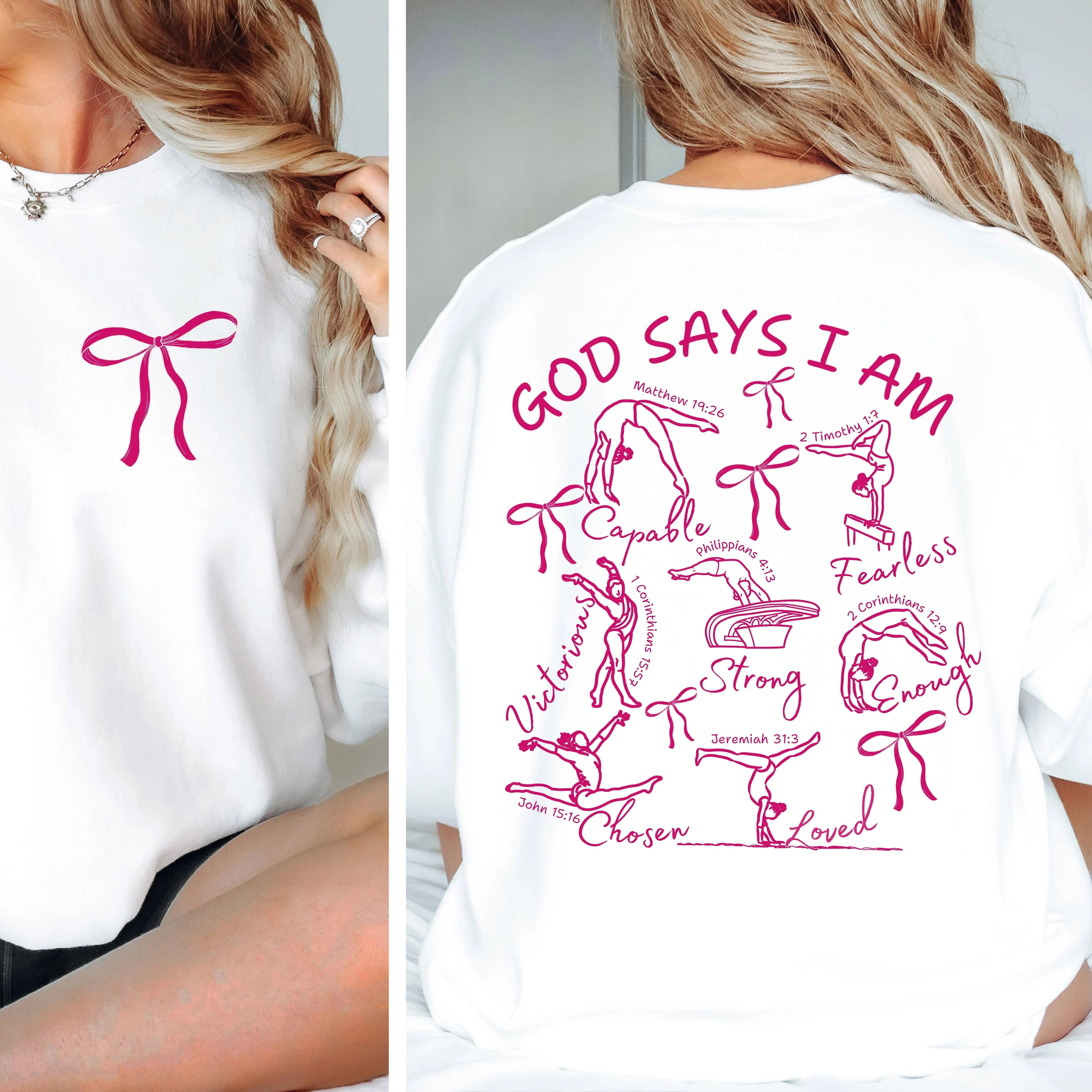 God Says I Am Gymnast Sweatshirt