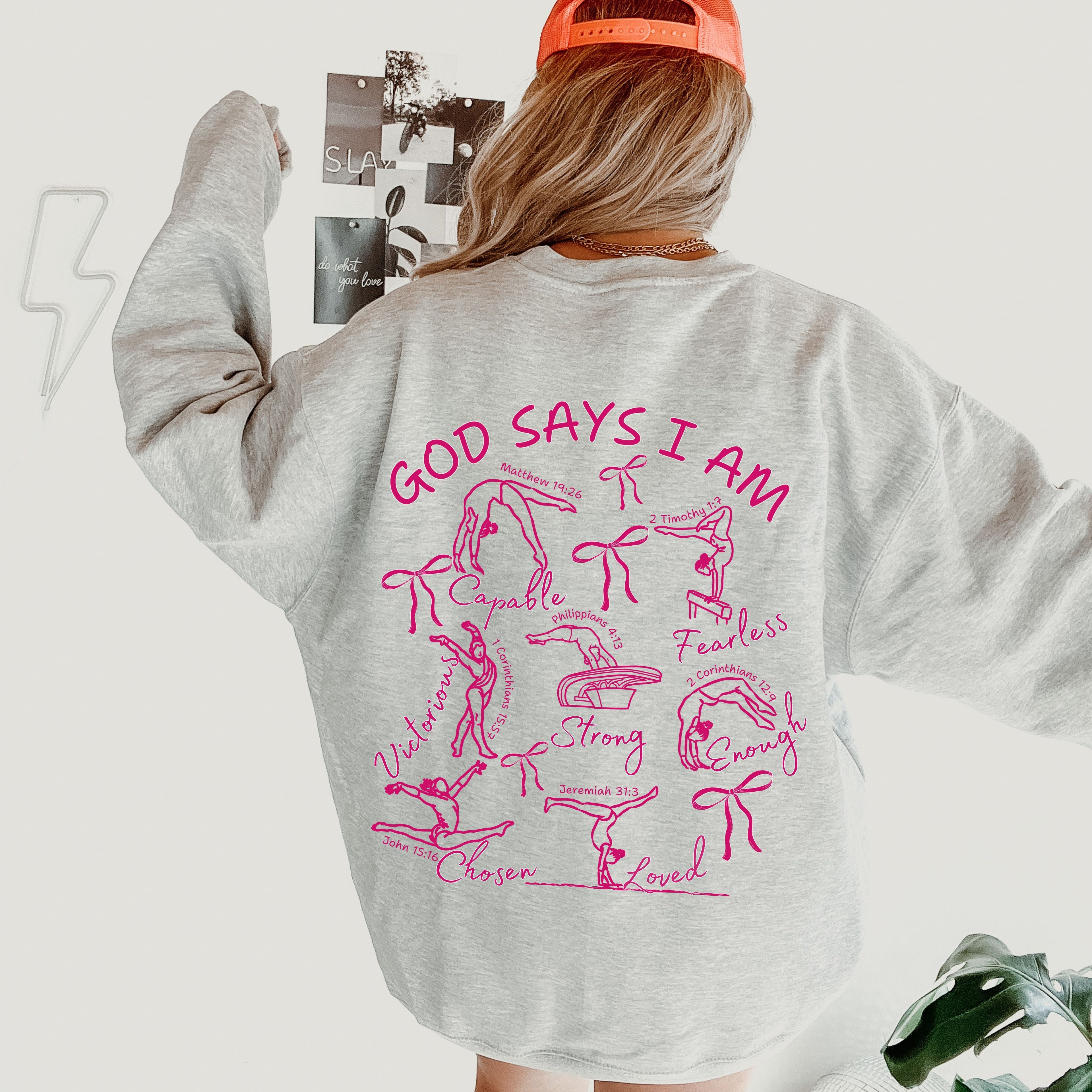 God Says I Am Gymnast Sweatshirt