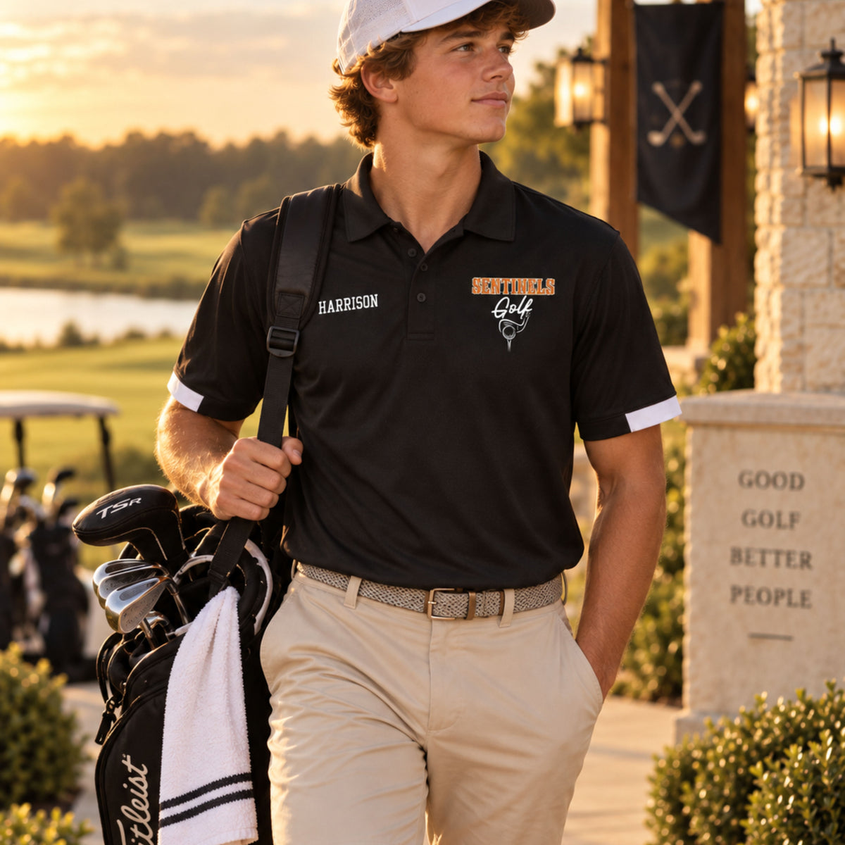 Custom Golf Team Polo-Mens