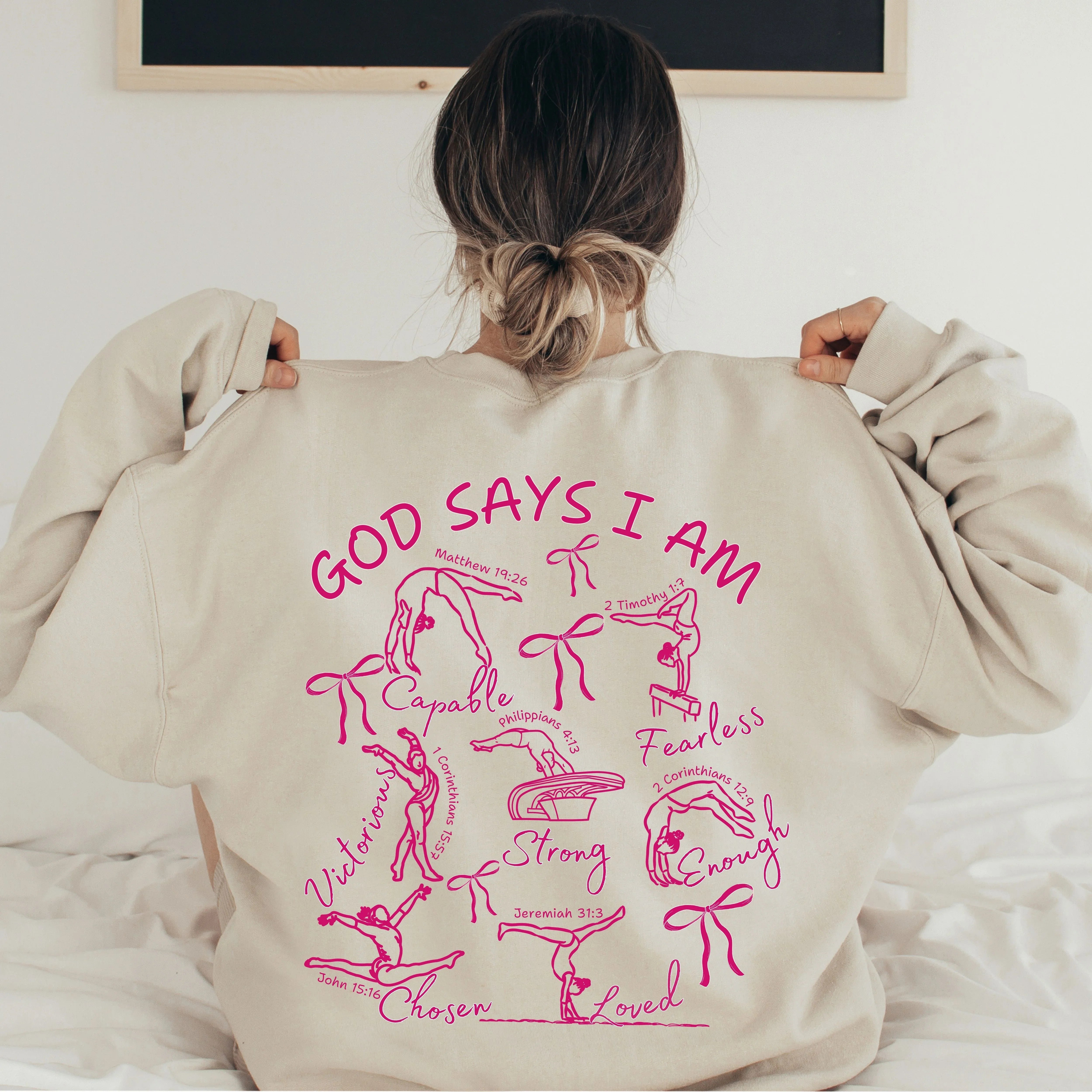 God Says I Am Gymnast Sweatshirt