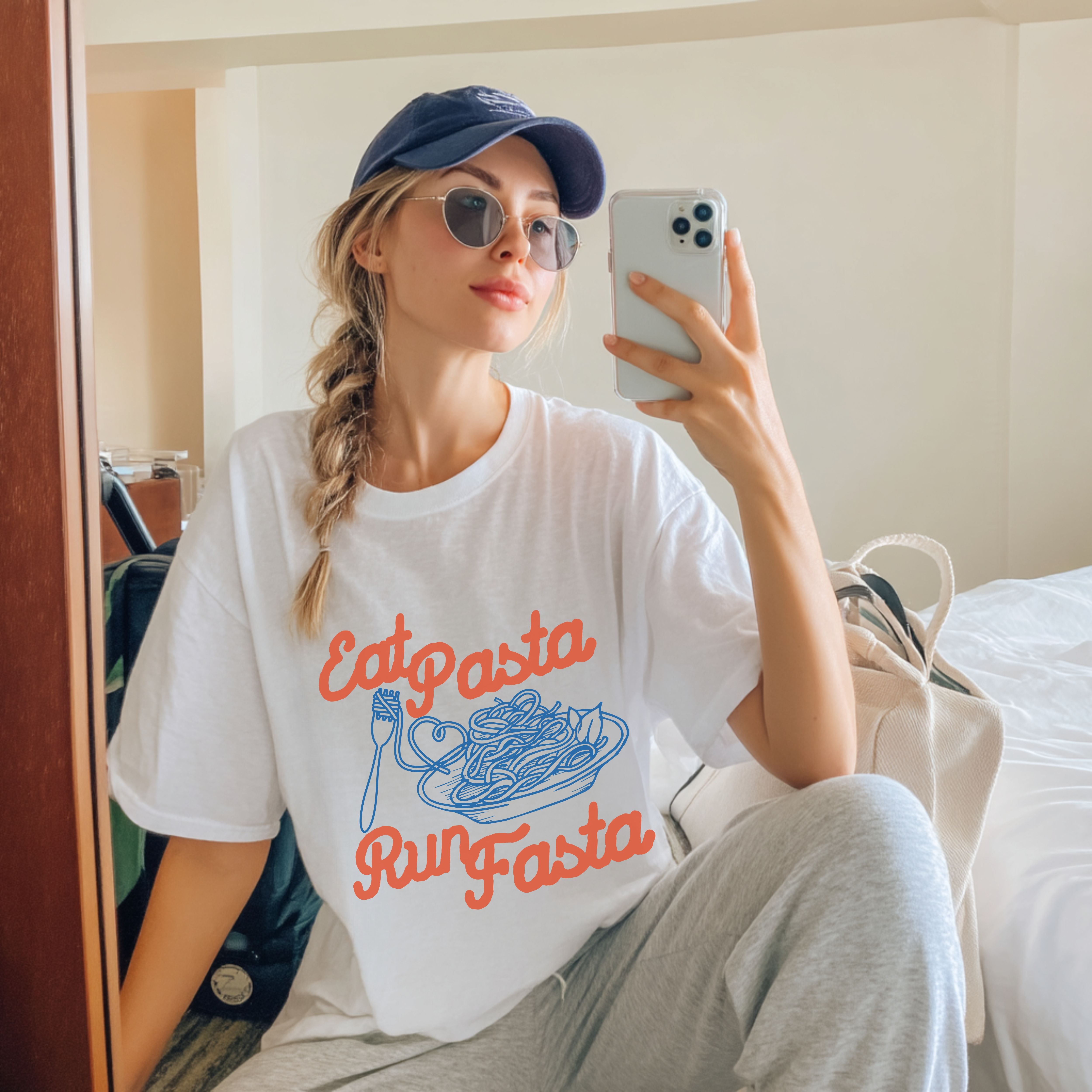 Eat Pasta Run Fasta Tee
