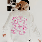 God Says I Am Gymnast Sweatshirt