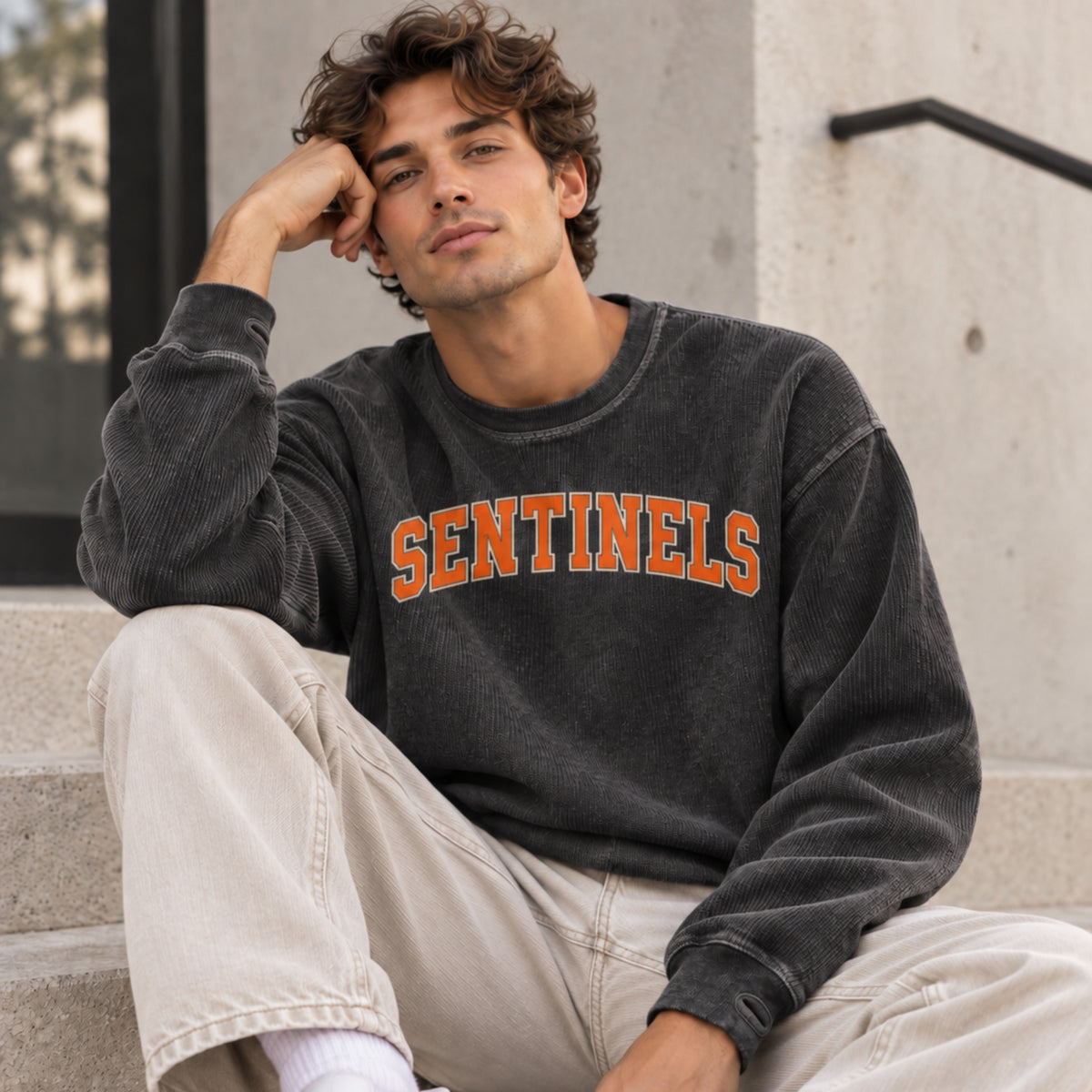 Custom Team Name Cord Sweatshirt