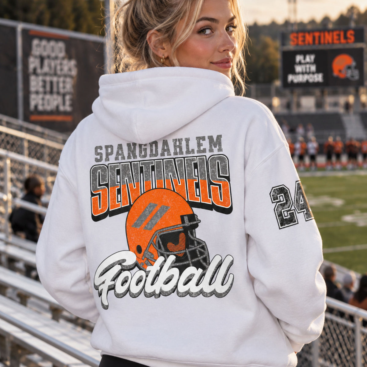 Spangdahlem Sentinels Football Hoodie