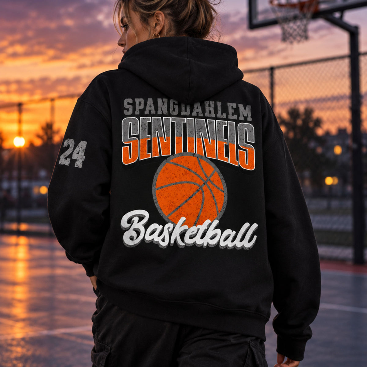 Spangdahlem Sentinels Basketball Hoodie