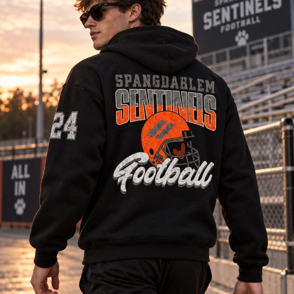 Spangdahlem Sentinels Football Hoodie