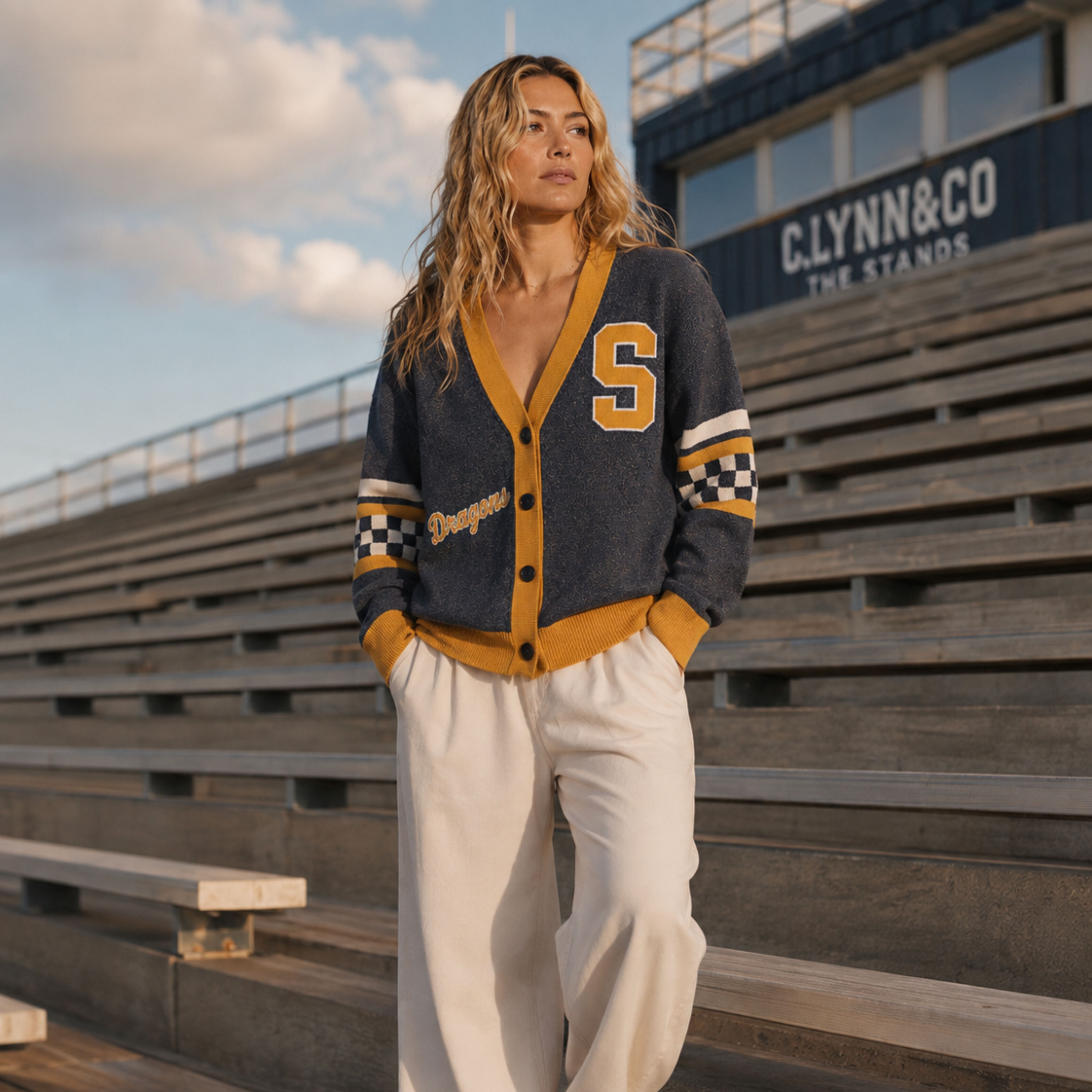 Custom School Spirit Cardigan