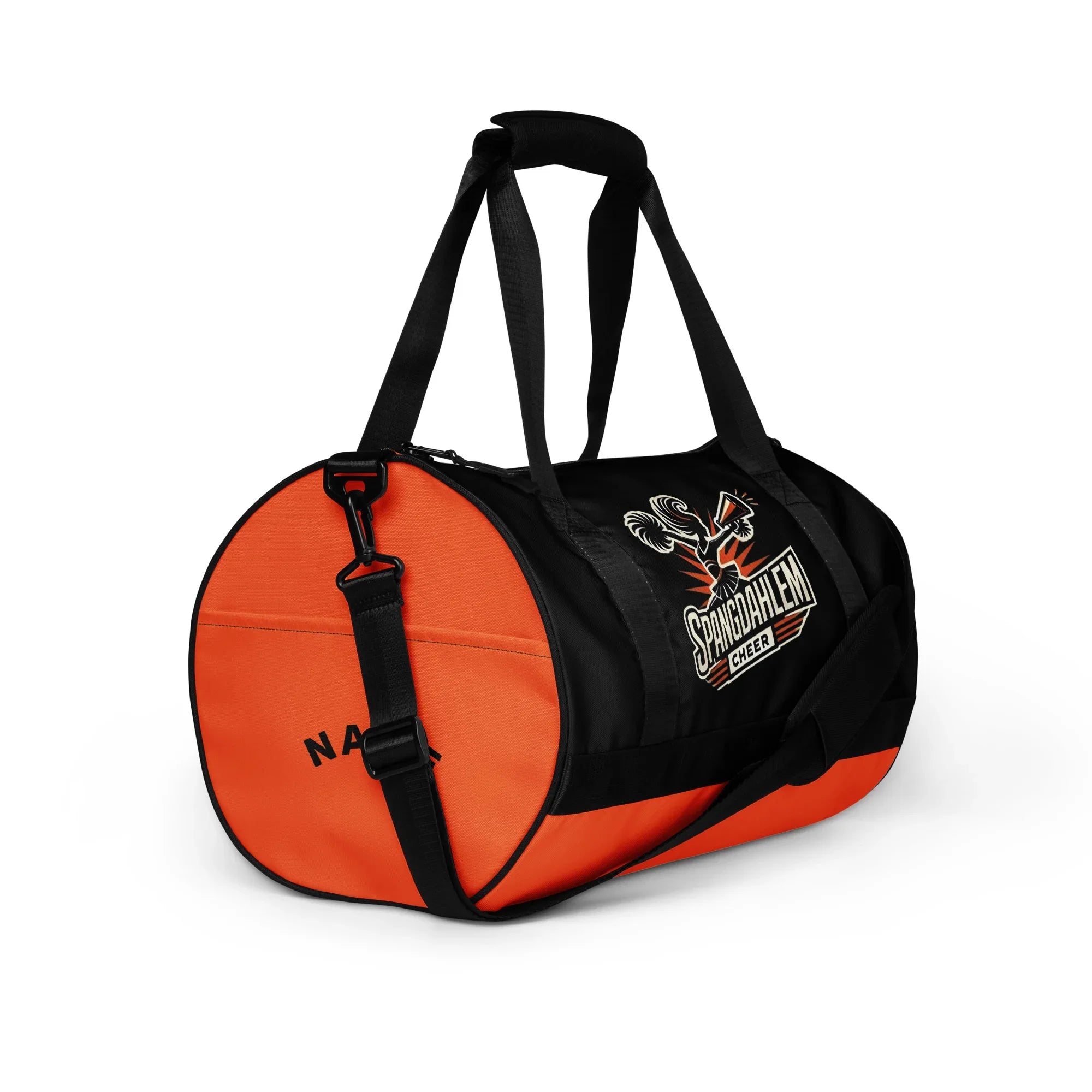 Custom Duffle Side View with name