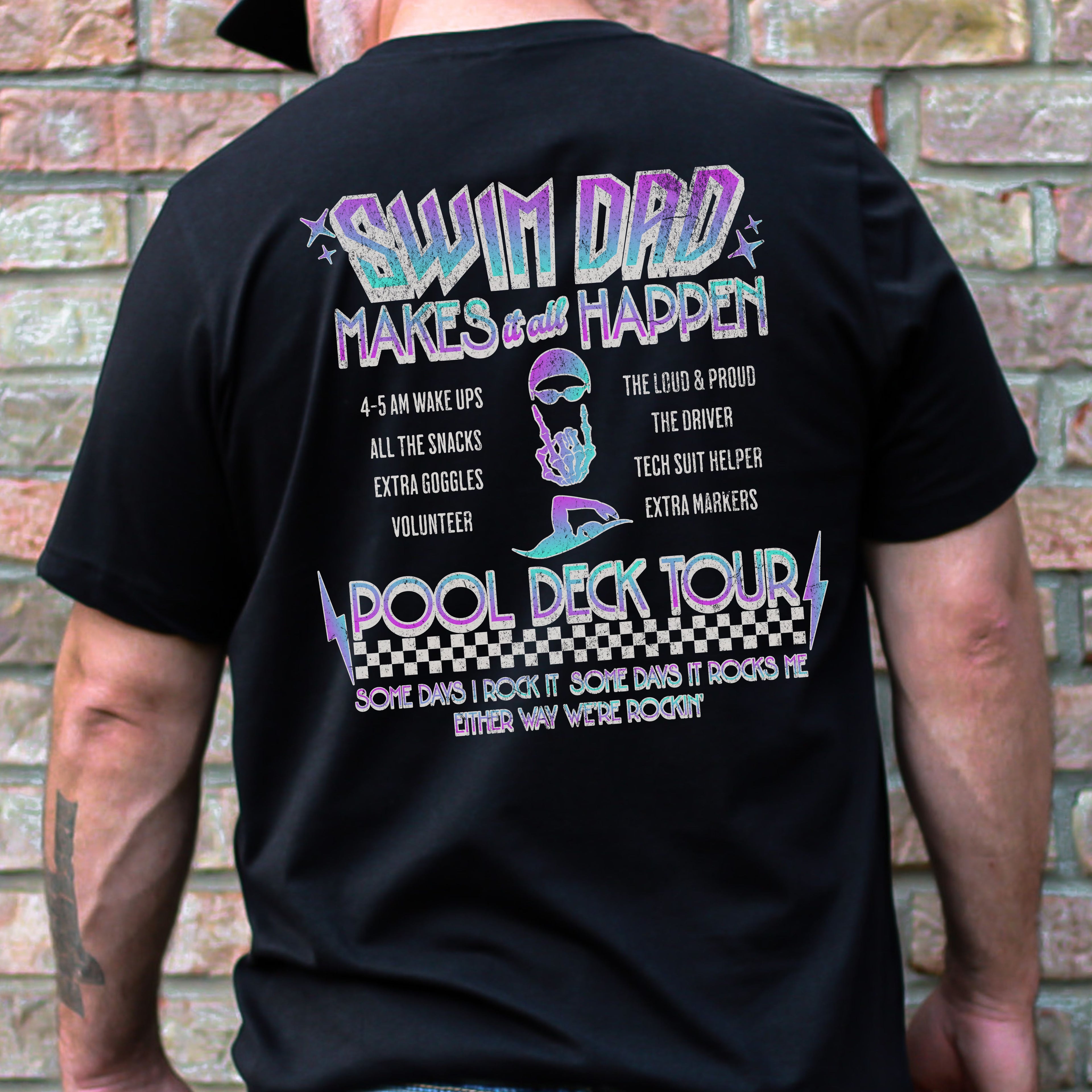 Swim Dad Pool Deck Tour T-Shirt