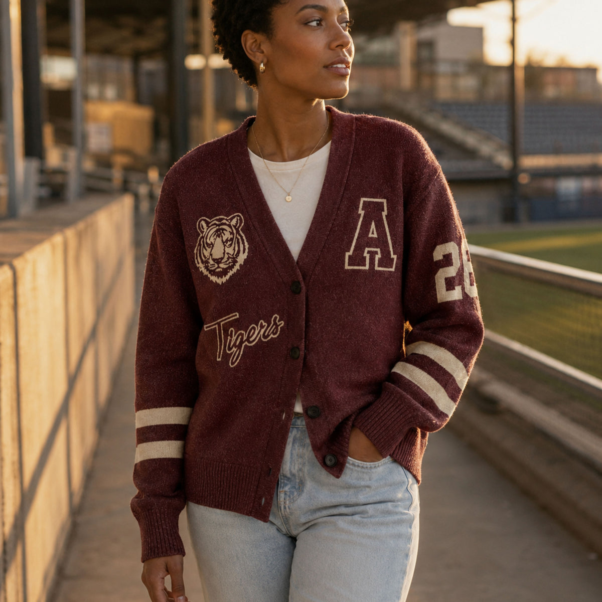 Signature Varsity Knit Cardigan