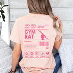 Gym Rat Ingredients Label T-Shirt