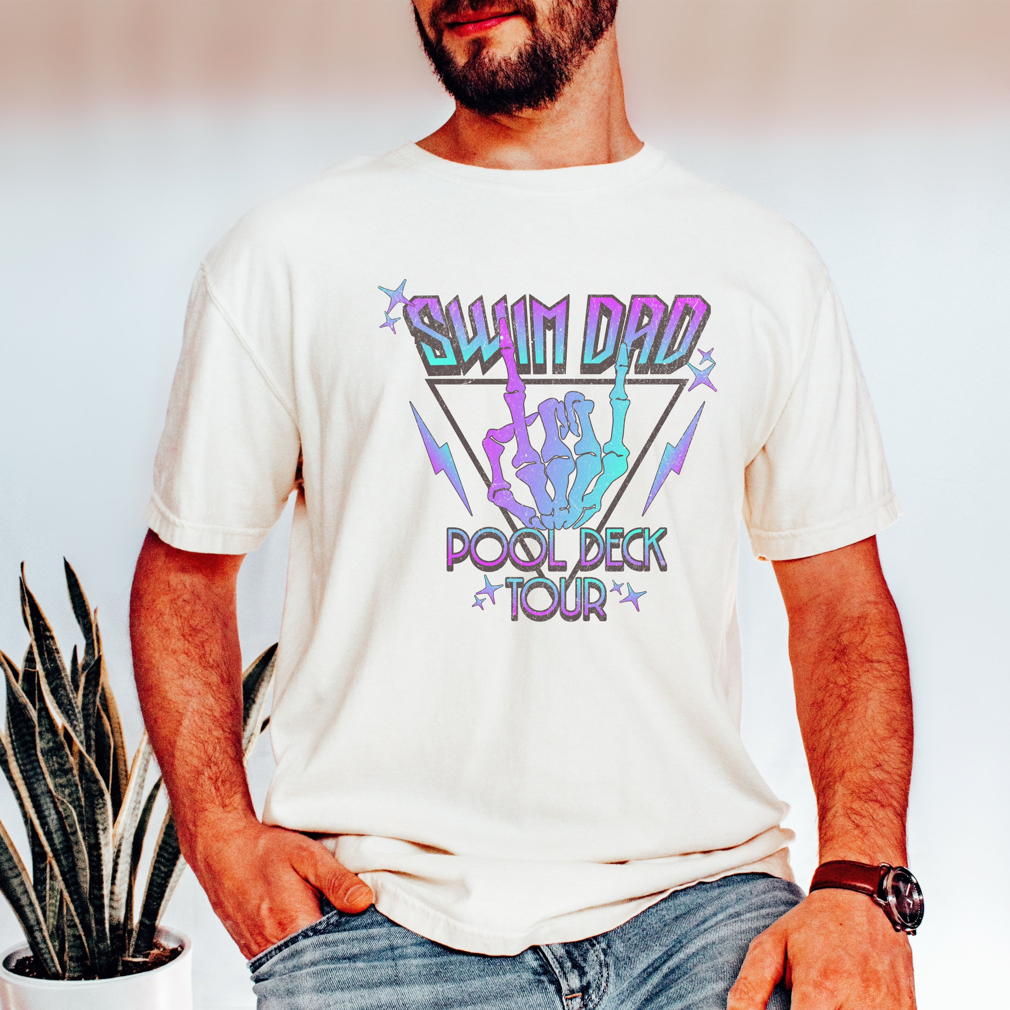 Swim Dad Pool Deck Tour T-Shirt