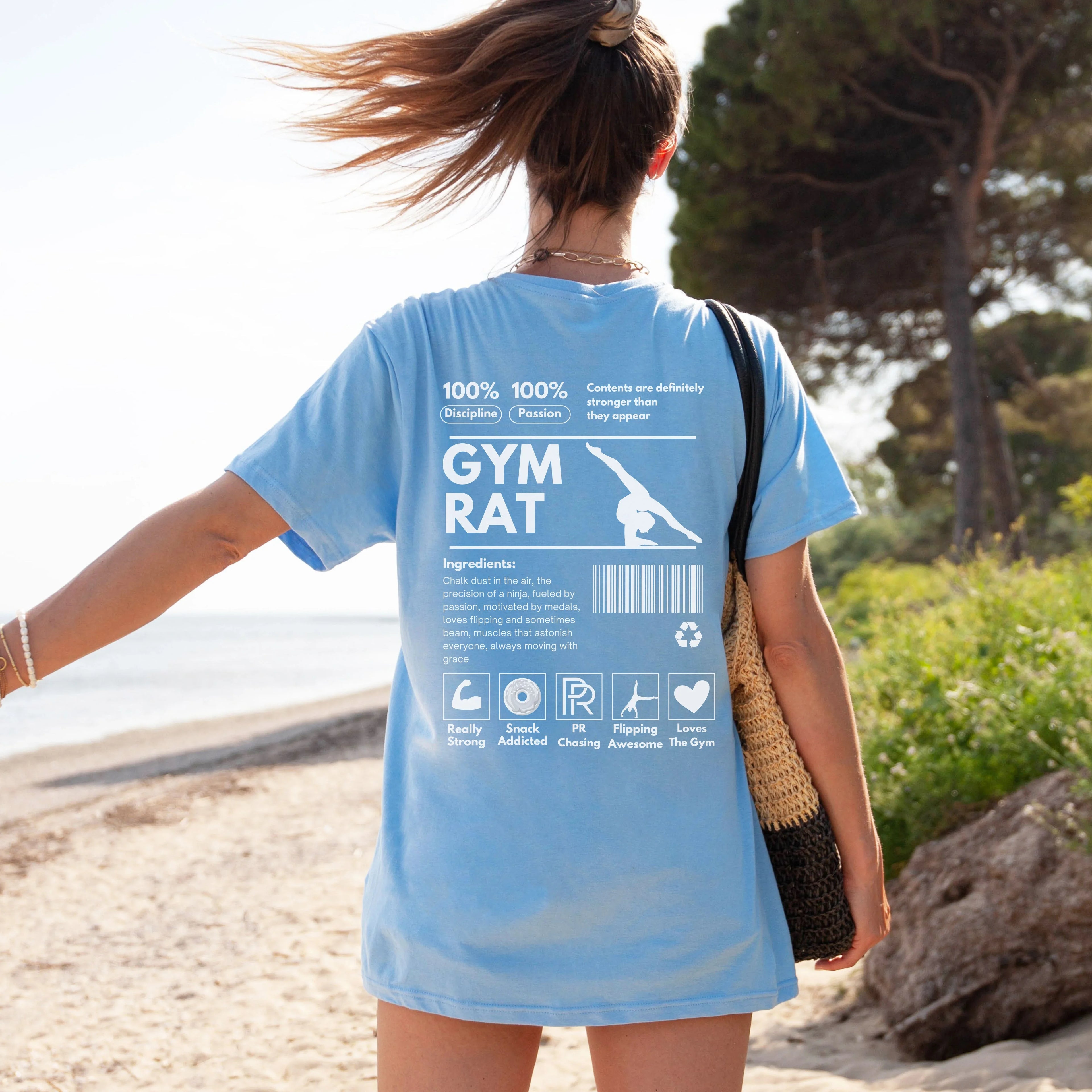 Gym Rat Ingredients Label T-Shirt