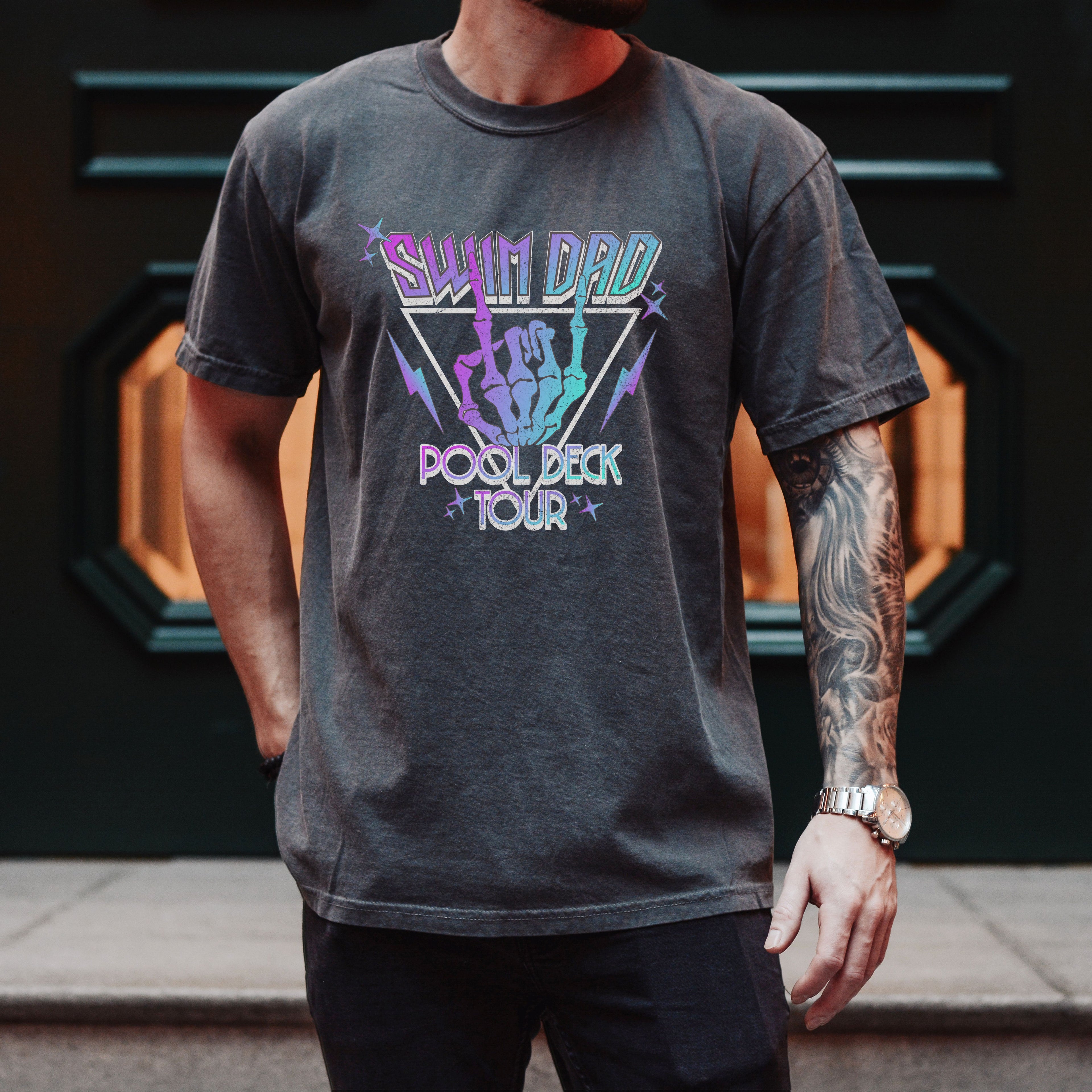 Swim Dad Pool Deck Tour T-Shirt