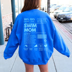 Swim Mom Ingredients Label Sweatshirt