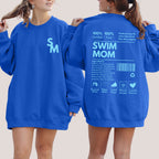 Swim Mom Ingredients Label Sweatshirt