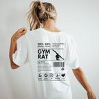 Gym Rat Ingredients Label T-Shirt